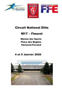 Circuit National de fleuret M17 à CLERMONT FERRAND @ Maison des Sports