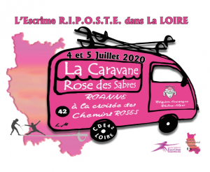 La Caravane Rose des Sabres donne rendez-vous aux "Riposteuses" les 4 et 5 juillet 2020 à Roanne