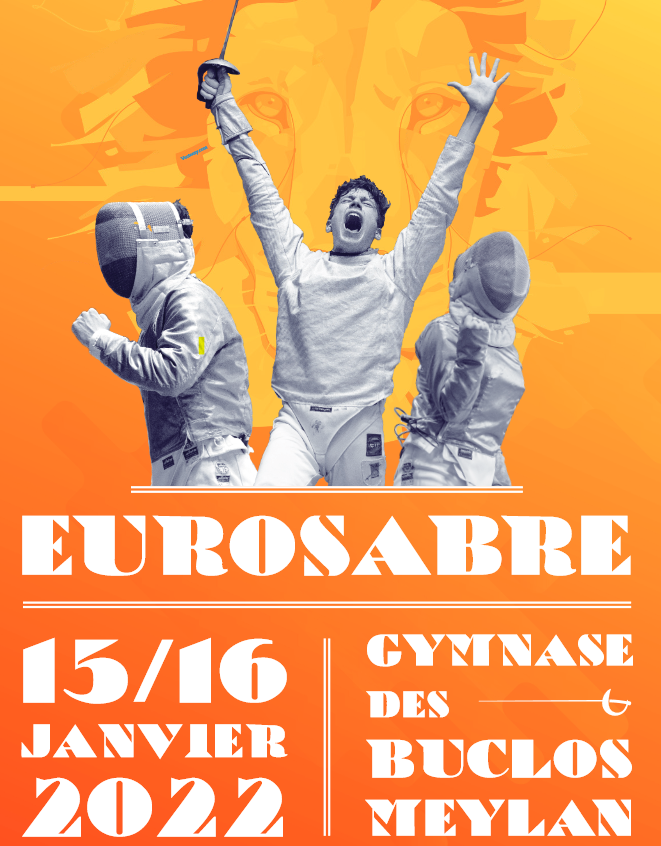 Affiche Eurosabre 2022, jaune