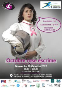 Journée octobre rose escrime @ Espace Jean Moulin - VAULX EN VELIN