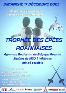 Trophée des épées roannaises - épée adultes @ Gymnase de Belgique - ROANNE